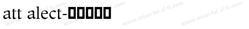 att alect字体转换